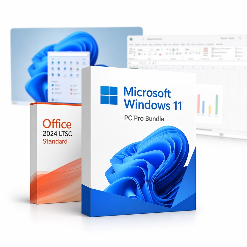 Microsoft Windows 11 Pro + Office 2024 LTSC Standard Bundle (PC)