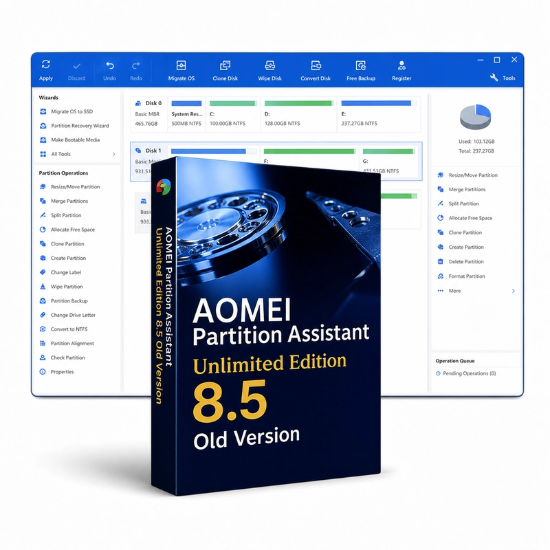 AOMEI Partition Assistant Unlimited Edition 8.5