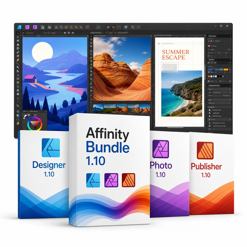 Affinity Software Bundle Publisher + Designer + Photo 1.10