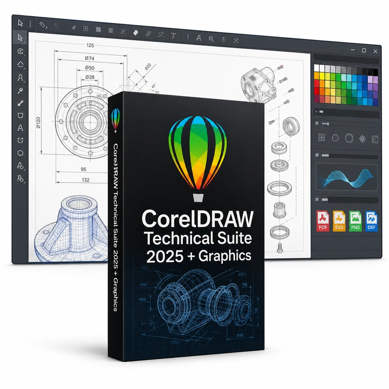 CorelDRAW Technical Suite 2025 + CorelDRAW Graphics Suite 2025
