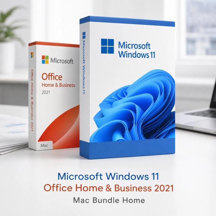 Microsoft Windows 11 Home + Microsoft Office Home & Business 2021 (Mac) Bundle