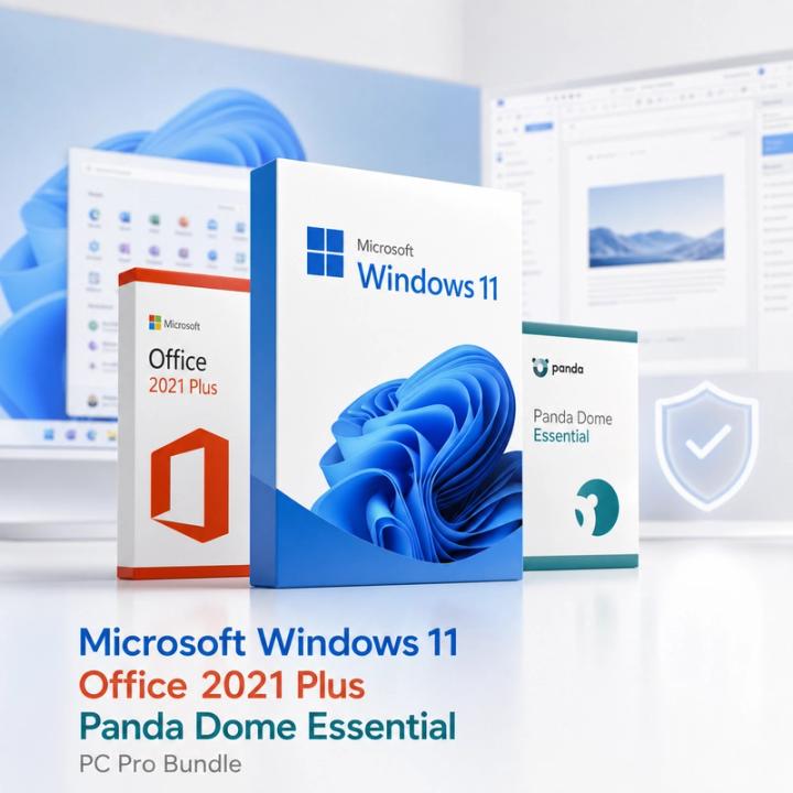 Microsoft Windows 11 Pro + Office 2021 Professional Plus + Panda Dome Essential (1 Year)