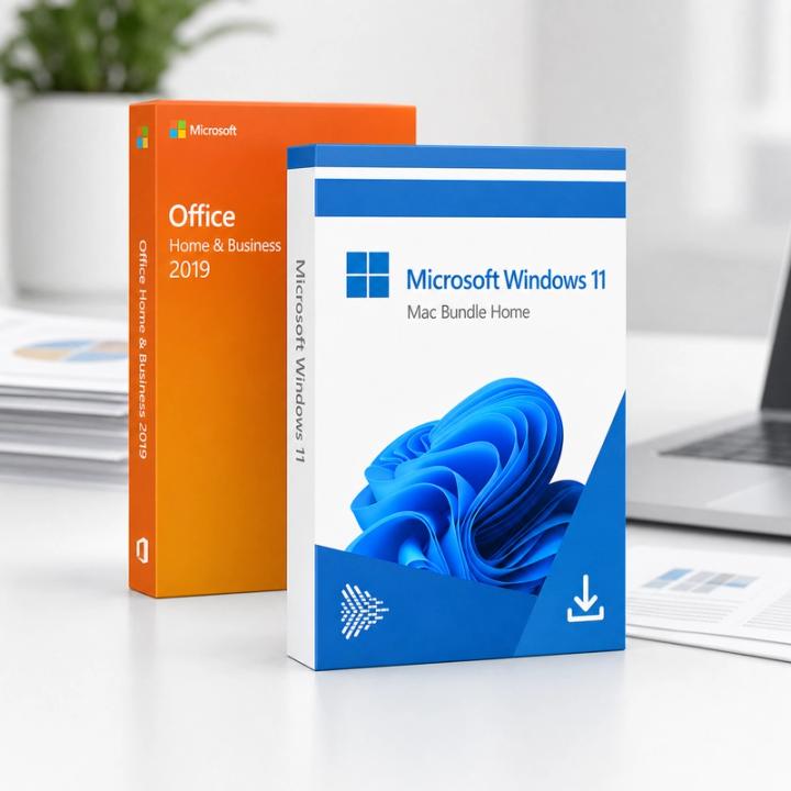Microsoft Windows 11 Home + Microsoft Office Home & Business 2019 (Mac) Bundle