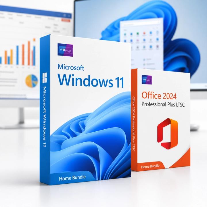 Microsoft Windows 11 Home + Office LTSC Professional Plus 2024 Bundle