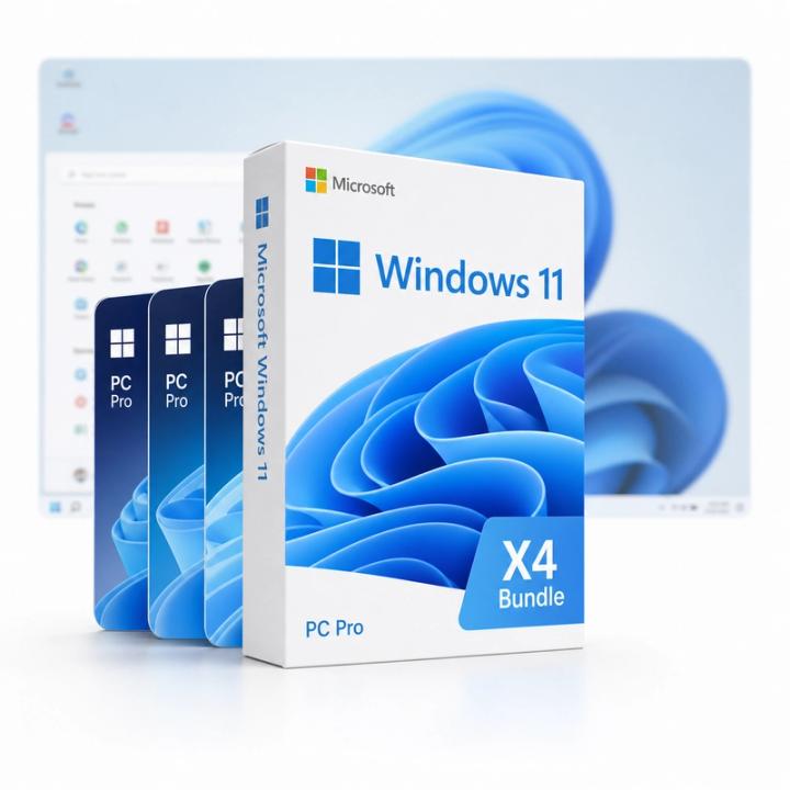 Microsoft Windows 11 Pro 4-License Bundle (PC)