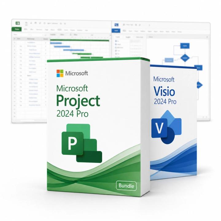 Microsoft Project 2024 Professional + Microsoft Visio 2024 Professional
