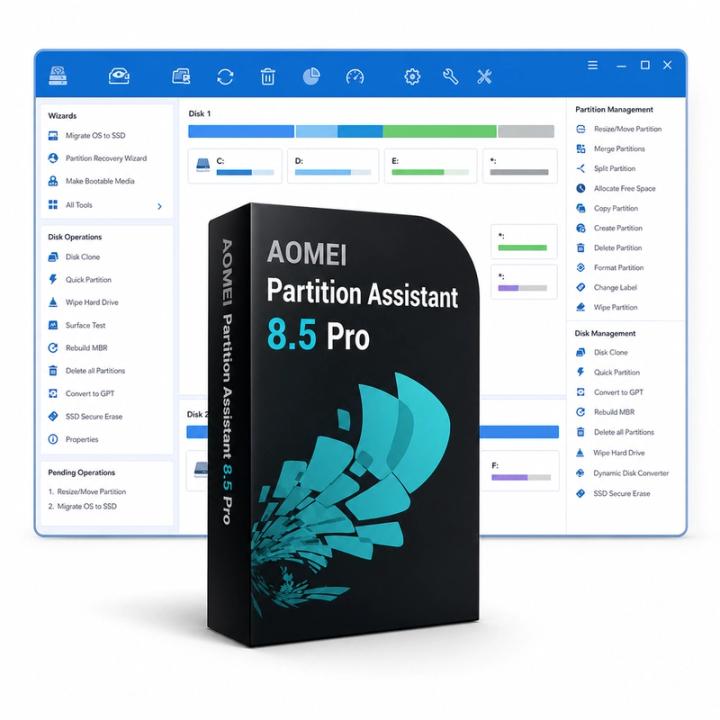 AOMEI Partition Assistant 8.5 Pro